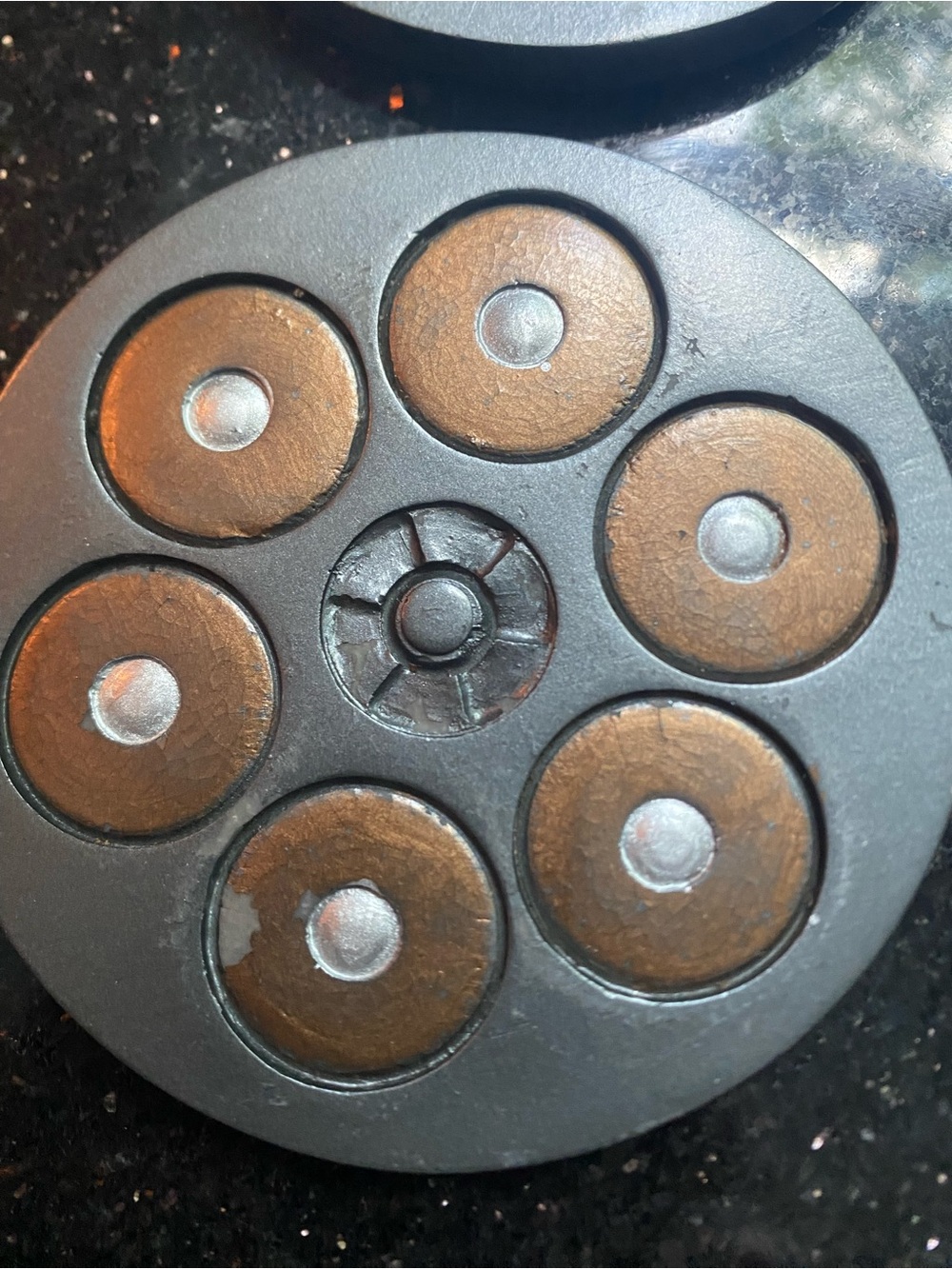 Revolver Shotgun Shell Coaster Set - Picture 4 of 9